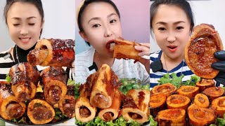 MUKBANG beef bone marrow ASMR - The best of delicious Quing food #1168