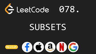 Subsets - Leetcode 78 - Python