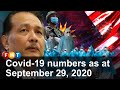 Covid-19 numbers as at September 29, 2020