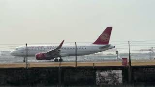 2023.03.04 高雄國際機場-吉祥航空Airbus A320降落🛬️