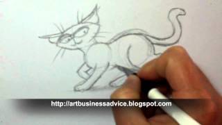 TET Studio Diary - 23rd Apr 2012: Cat Sketch, Watermarks and Crazy Talk Animator