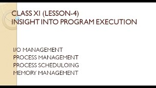 INSIGHT INTO PROGRAM EXECUTION