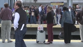 Frustrated commuters deal with train delays