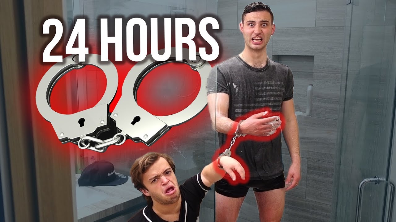 24 HOUR HANDCUFF CHALLENGE WITH EVAN (dwarf Mamba) - YouTube