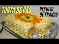 Torta Fria de Pão de Forma com Recheio de Frango | Mia Dicas