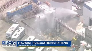 40,000 people under evacuation orders for a chemical tank leak in Southern California