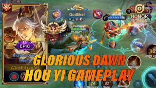 Hou Yi Glorious Dawn MVP Gameplay - Insane Damage! | Honor of Kings