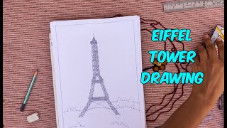 How to Draw Eiffel Tower | एफिल टॉवर को ड्रा करें | #EiffelTower #Drawing  #Paris #France #Kids