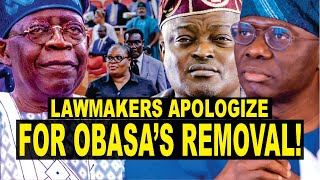 Tinubu Order To Reinstate Obasa, Lawmakers Write 2 Apology Letters To Him! His Return Imminent