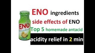 Eno antacid side effects \u0026 Ingredients | homemade antacid for acidity relief in just 2 minutes