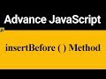 insertBefore Method in JavaScript (Hindi)