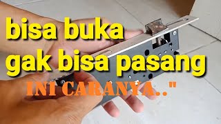 Cara perbaiki kunci pintu # How to fix the house door lock