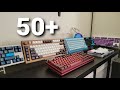 Showing my Keyboard collection from a year of YouTube. #shorts