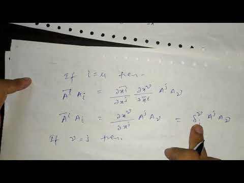 Invariant Tensor, Mixed Tensor For B.Sc 2nd Year By Sapna Agarwal - YouTube