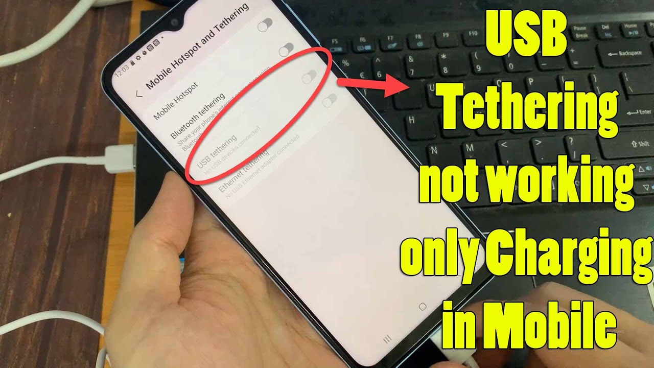 USB Tethering Not Working Only Charging In Mobile | Fix Unknown USB ...