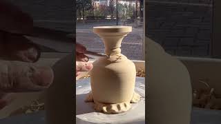 도자기 고블렛잔 와인잔 물레정형 굽깎기 / Pottery Goblet Mug Wine Cup wheel Trimming