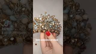 diadème en cristal تاج الكريستال tiara diadema crown crystal diy hand made хрустальная тиара