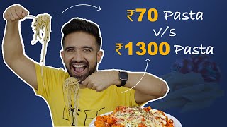 Rs 70 Pasta Vs Rs 1300 Pasta | Street Food Vs 5 Star | The Urban Guide