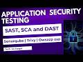 Application Security Testing: SAST (SAST), SCA  (Trivy ), & DAST (owasp  Zap Scan) Explained