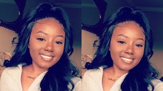 Lace Frontal Wig Half Up Half Down Tutorial Ft Onyx
