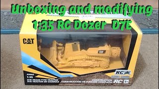 A Ville RC S02 E25 - Unboxing and Modifying 1:35 scale Dozer CAT D7E