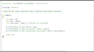 36 Pointer to pointers "Mastering C Programming: From Basics to Beyond | [ C_LANGUAGE ]"