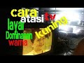 Servis tv cina warna kuning mudah dan simple