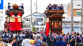 常滑祭・常滑地区祭礼2018 P1030277　市場・常磐車　山方・常山車　一六