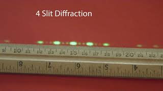 Multiple Slit Diffraction, 6D20.10a