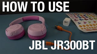 How to use Jbl Jr 300 Bluetooth headphones