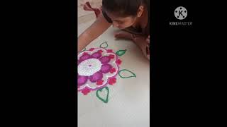 RGSA6 - Budhbhatti Vishwa Priteshbhai, Bhuj-Kutch - KSS Rangoli Competition 2020