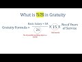 what is 15 26 in gratuity calculation formula