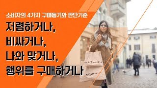 [마케팅의 정석] 소비자 구매동기와 판단기준 4가지 - 소비자행동의 이해 -