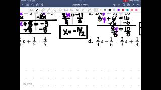 Alg1PAP Lesson 2-3 Solving More Complex Equations