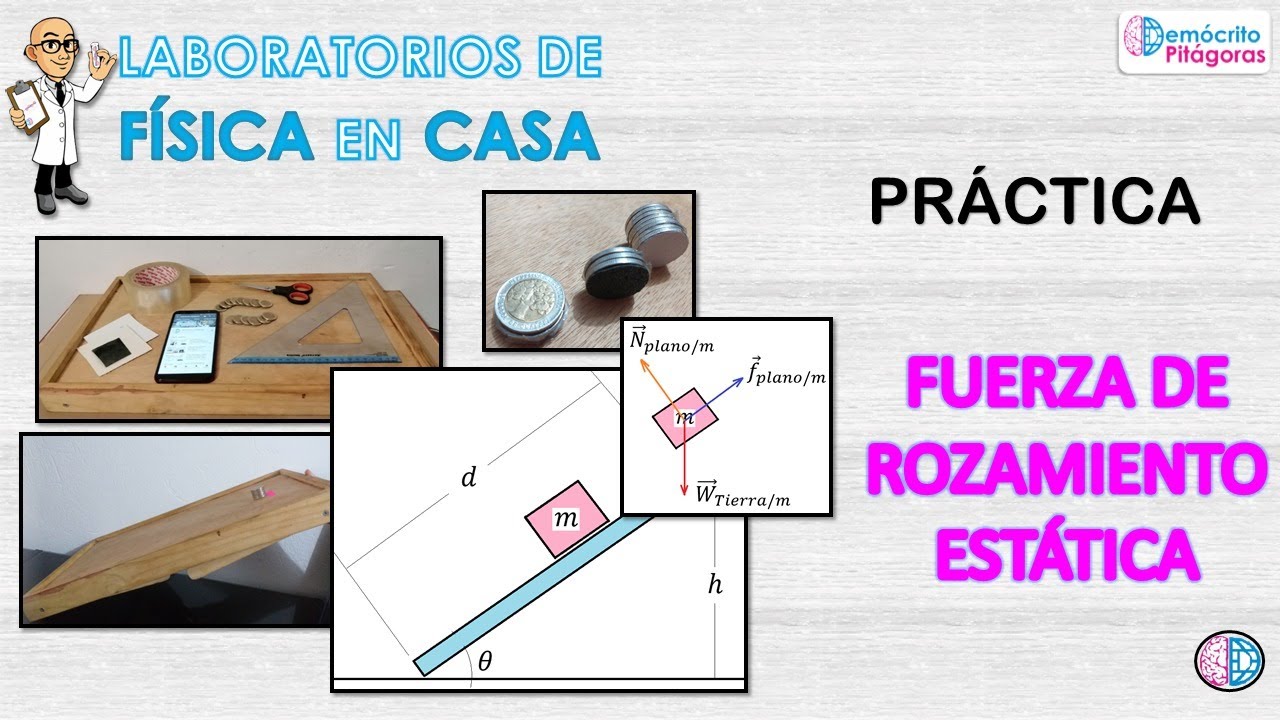 Laboratorios De Física En Casa. Práctica Fuerza De Rozamiento Estática ...