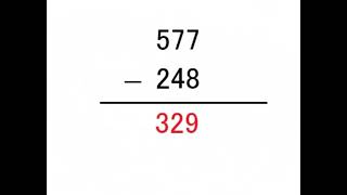 小学３年生レベルの3桁のひき算(一桁繰り下がり)⑤