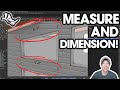 How to MEASURE DISTANCES and ADD DIMENSIONS in Rhino 3D!