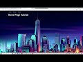 Fixed background image/ Parallax scrolling using HTML CSS Website Tutorial