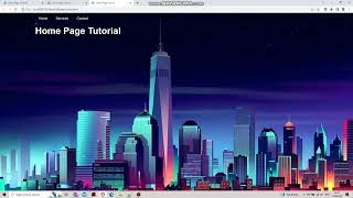 Fixed background image/ Parallax scrolling using HTML CSS Website Tutorial