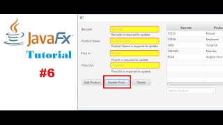 #06 JavaFx and SQL Server Tutorials | Update Data