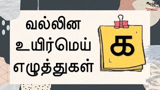 வல்லின உயிர்மெய் எழுத்து (க-கர வரிசை)