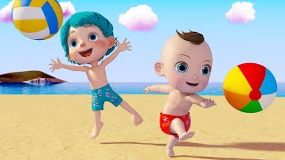 Beach Song | BabaSharo TV | Nursery Rhymes \u0026 Kids Songs