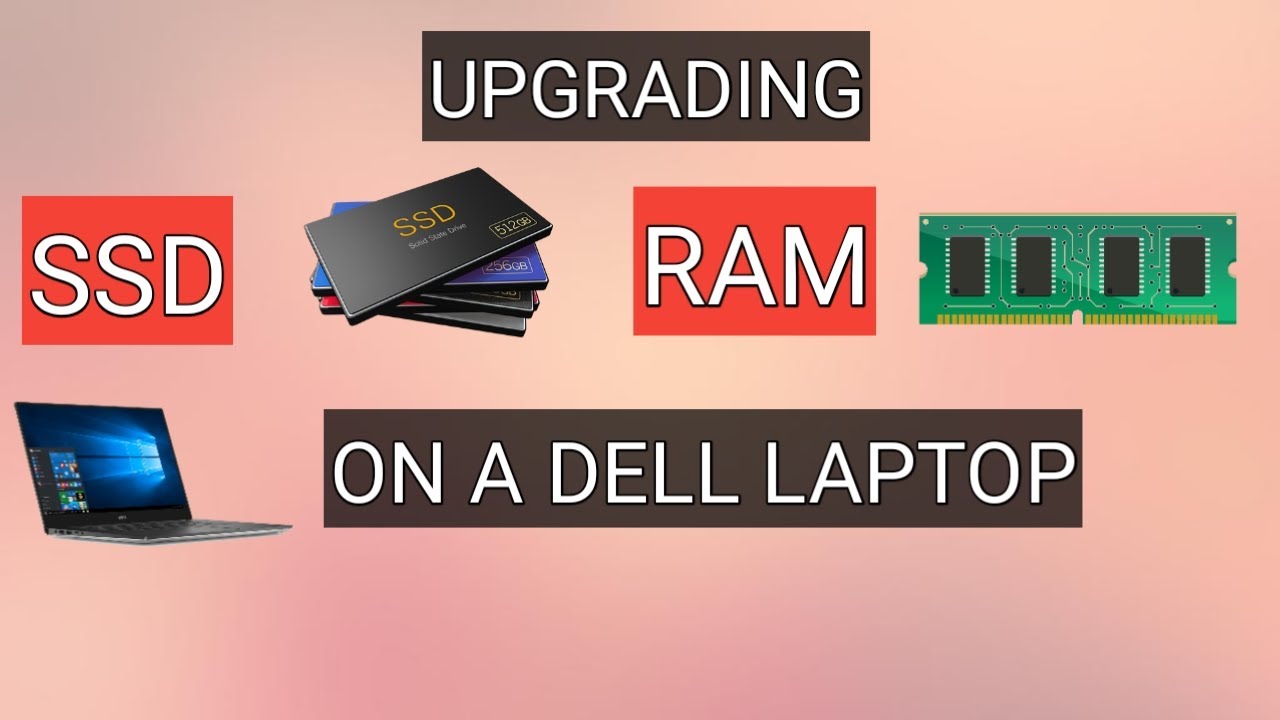 DELL Laptop SSD RAM Upgrade - YouTube