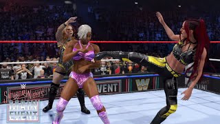 WWE 2K24 SATURDAY NIGHT’S MAIN EVENT - WOMEN’S TAG TEAM CHAMPIONSHIP - UNHOLY UNION VS BIANCA \u0026 JADE