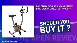 Powermax Fitness BU-200 Upright Bike/Exercise Bike for Home Gym