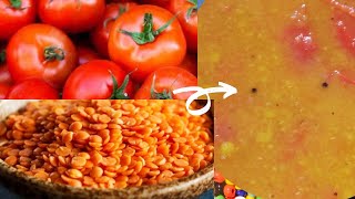 টমেটো দিয়ে টক ডাল খেয়েছেন কখনো??🙄🤔RECIEPE OF MASOOR DAL WITH TOMATO||