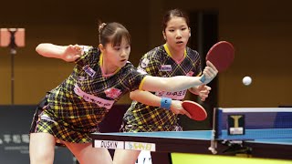 岡田琴菜 大川真実 vs 森さくら 長﨑美柚 トップおとめピンポンズ名古屋 vs 日本生命レッドエルフ T FINAL GAME 2nd game【卓球 Tリーグ公式】