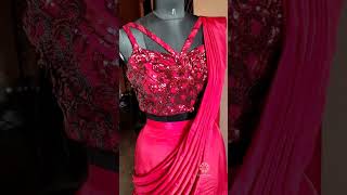 Designer lehenga saree with cancan attached #dreamyboutique #boutique #lehengasaree #readytowear