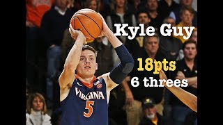 Kyle Guy Virginia vs West Virginia/12.5.17/Highlights/18pts 6 threes