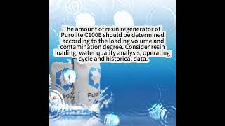 Determination of the amount of regenerant for Purolite C100E resin